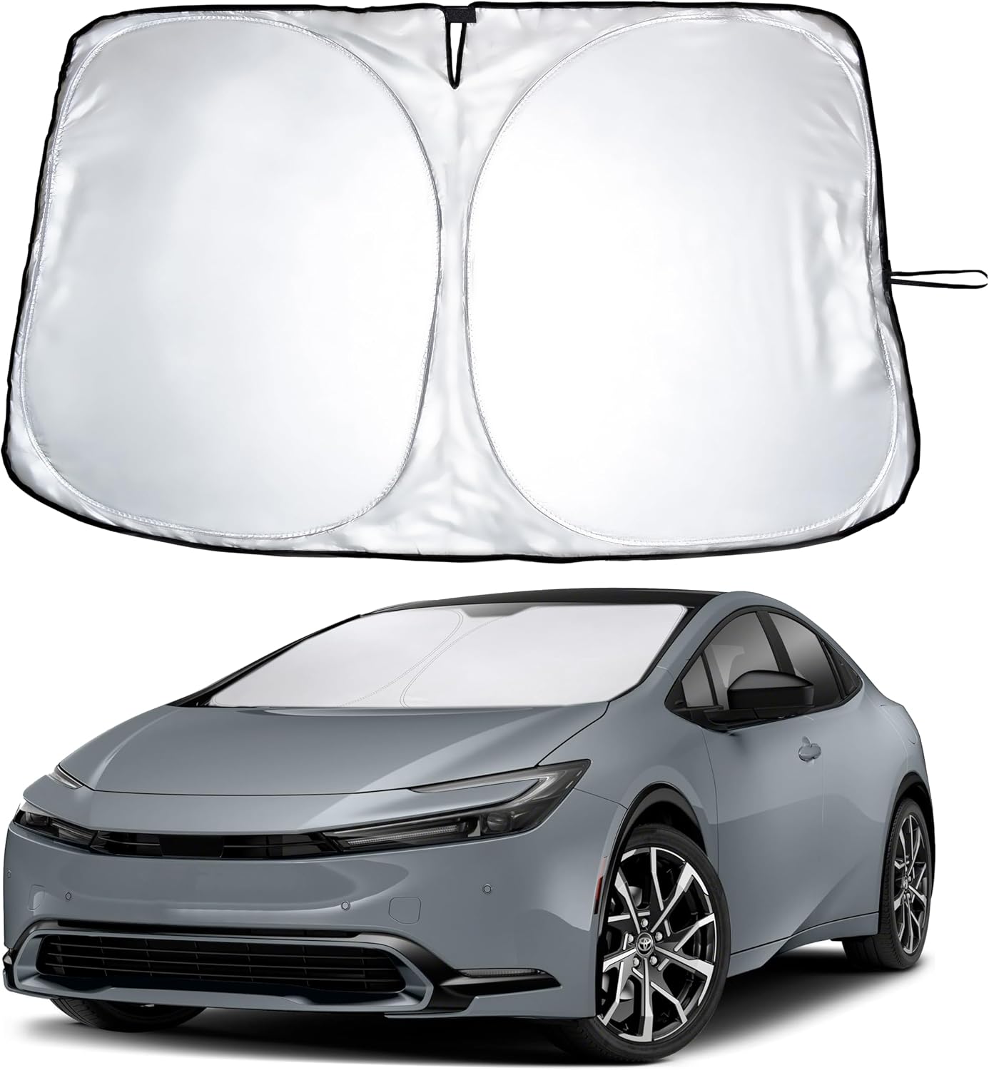 Premuim Car Windshield Sunshade | Blocks 99% Heat & Keeps Interior Cool | Universal Fits Cars, SUVs, Trucks