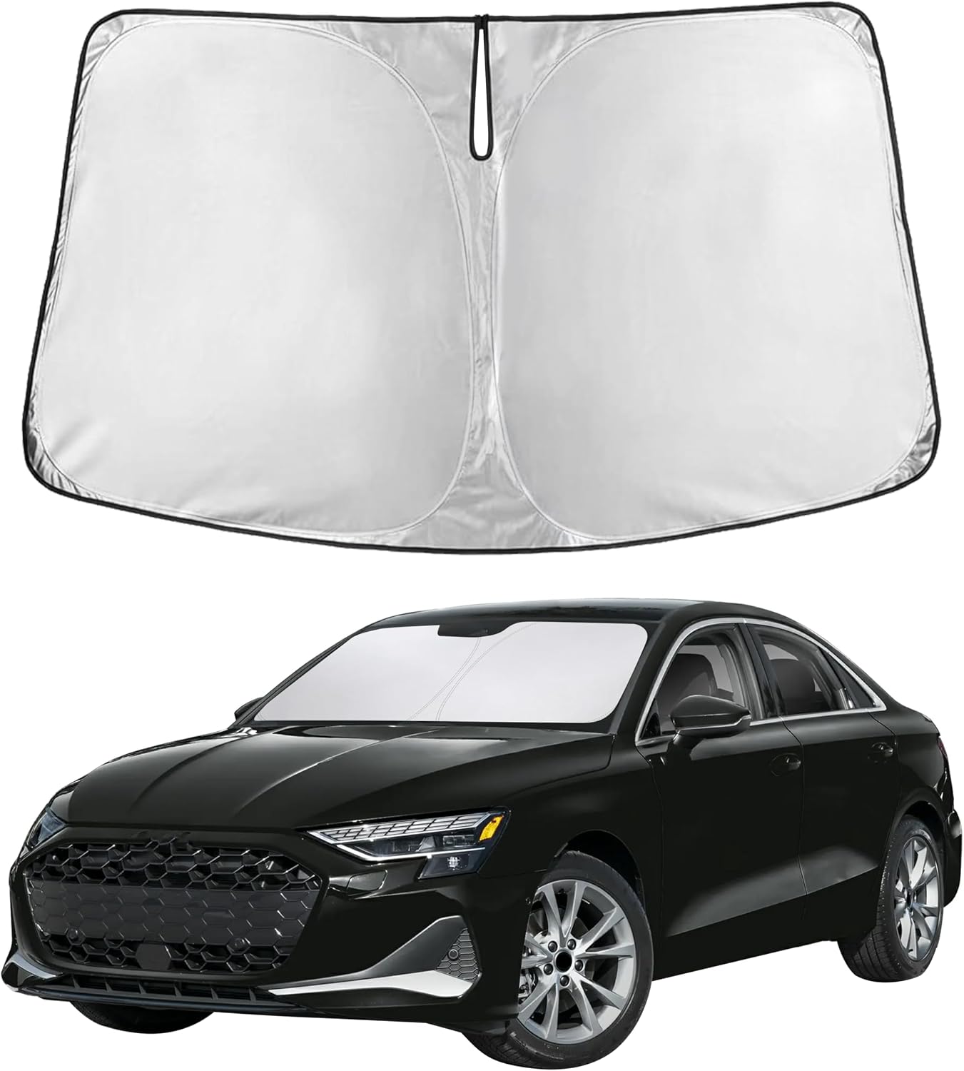 Premuim Car Windshield Sunshade | Blocks 99% Heat & Keeps Interior Cool | Universal Fits Cars, SUVs, Trucks
