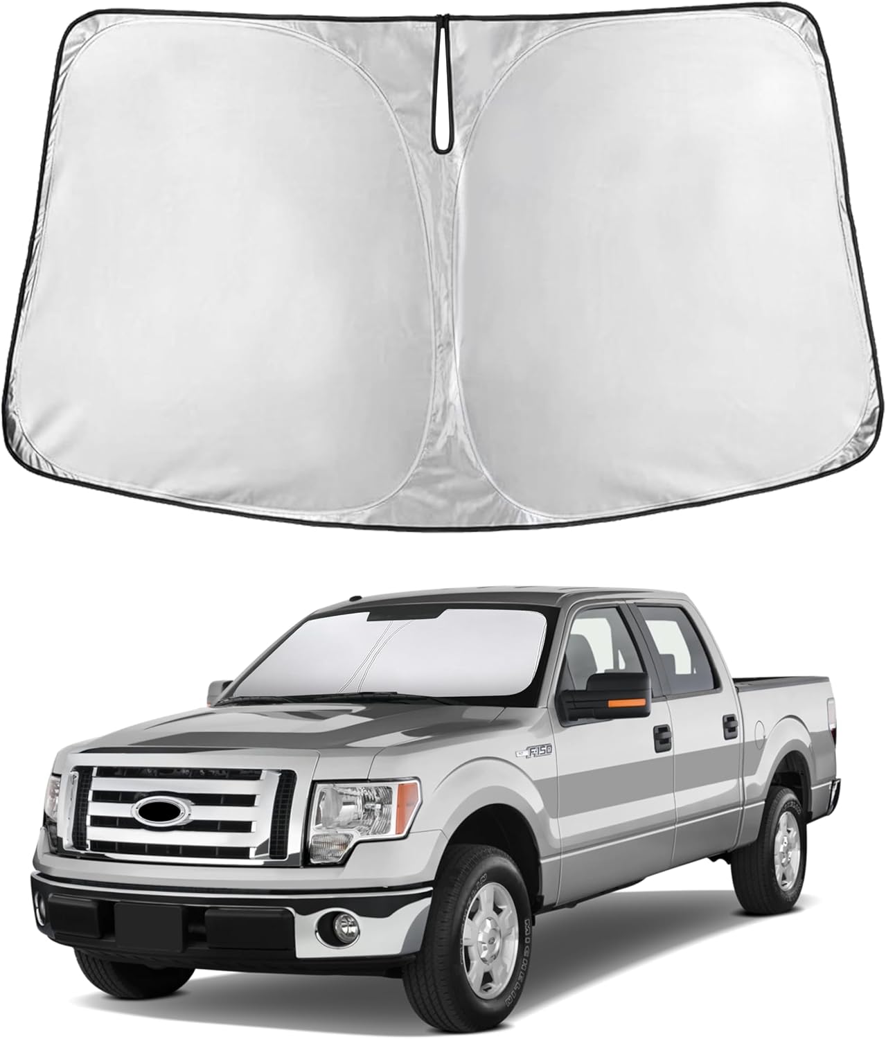 Premuim Car Windshield Sunshade | Blocks 99% Heat & Keeps Interior Cool | Universal Fits Cars, SUVs, Trucks