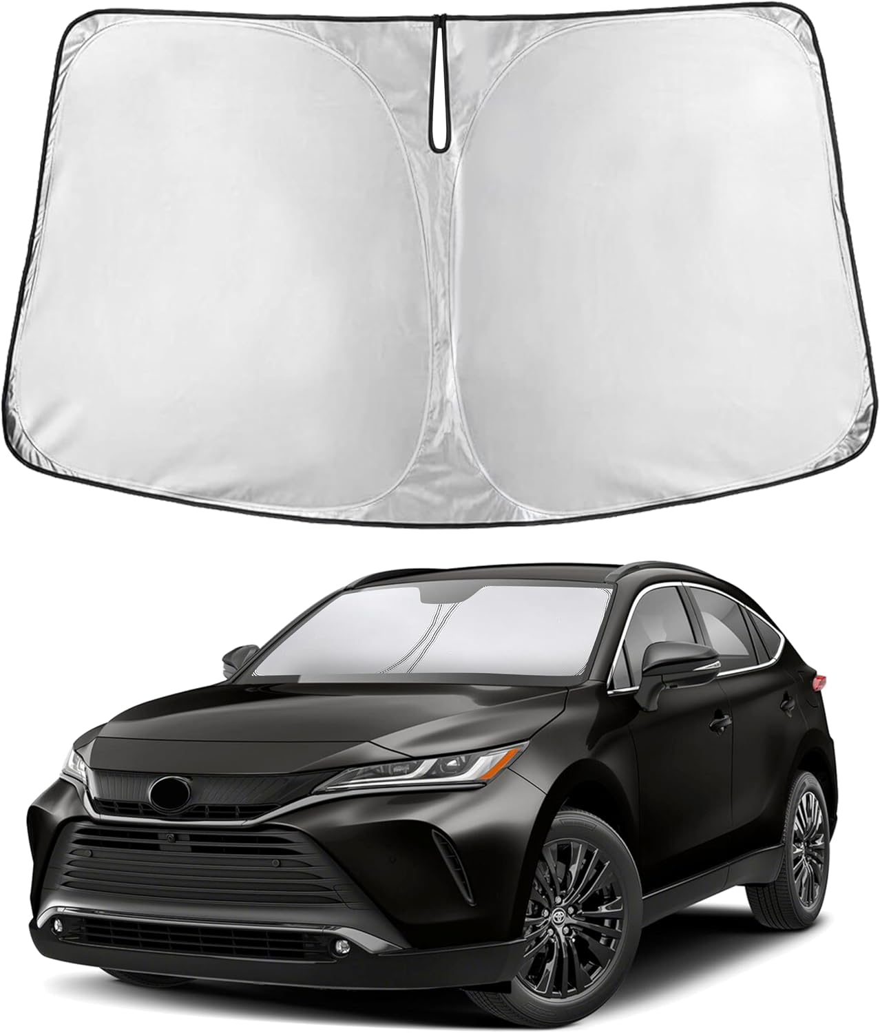 Premuim Car Windshield Sunshade | Blocks 99% Heat & Keeps Interior Cool | Universal Fits Cars, SUVs, Trucks