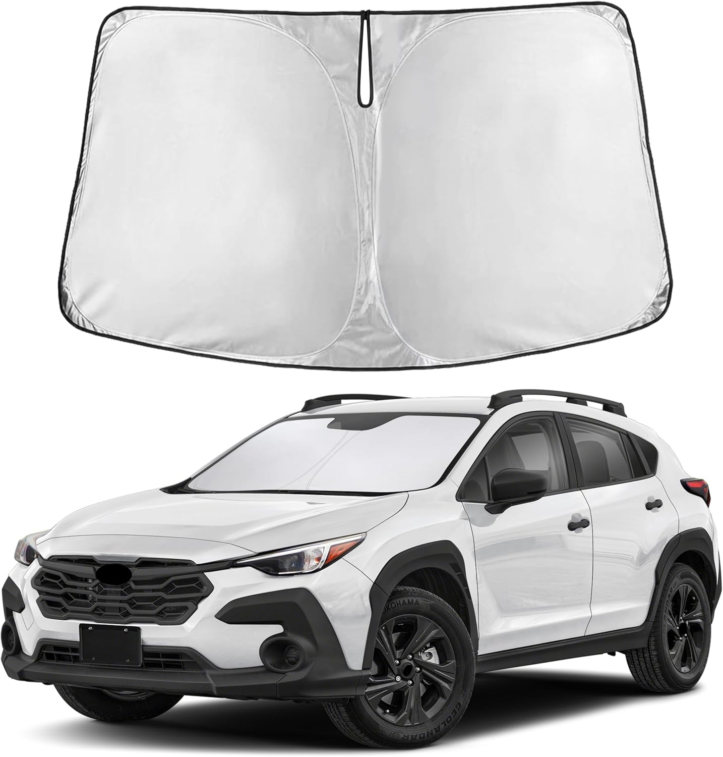 Premuim Car Windshield Sunshade | Blocks 99% Heat & Keeps Interior Cool | Universal Fits Cars, SUVs, Trucks