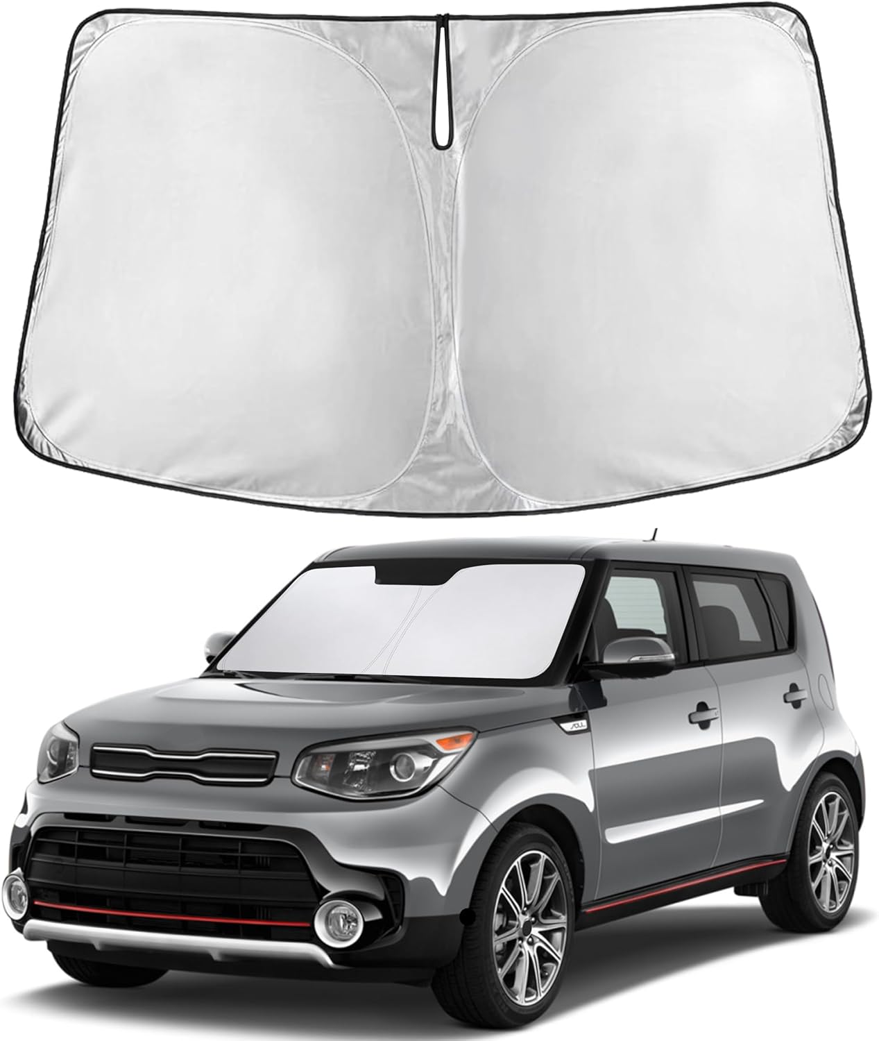 Premuim Car Windshield Sunshade | Blocks 99% Heat & Keeps Interior Cool | Universal Fits Cars, SUVs, Trucks