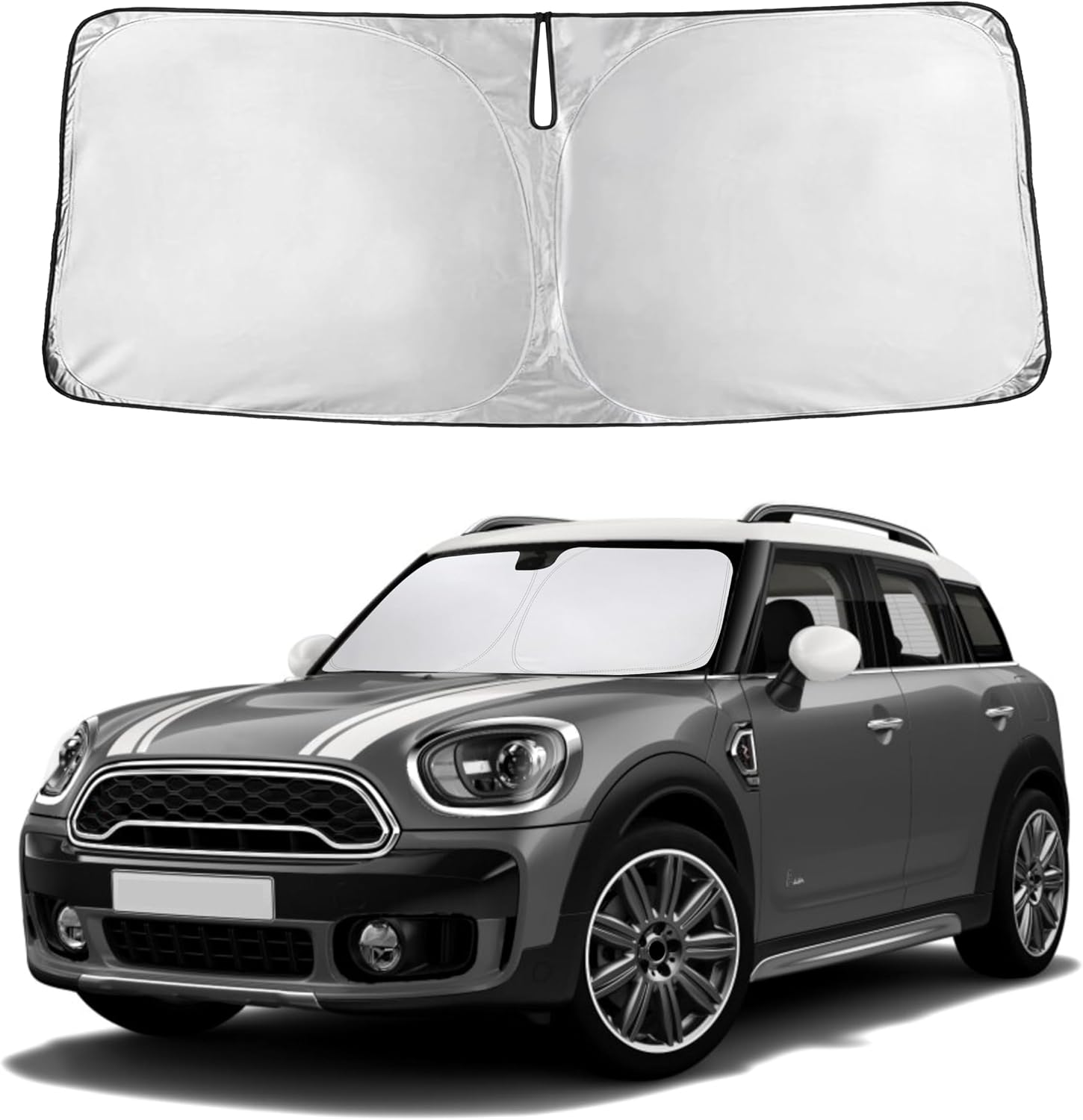 Premuim Car Windshield Sunshade | Blocks 99% Heat & Keeps Interior Cool | Universal Fits Cars, SUVs, Trucks