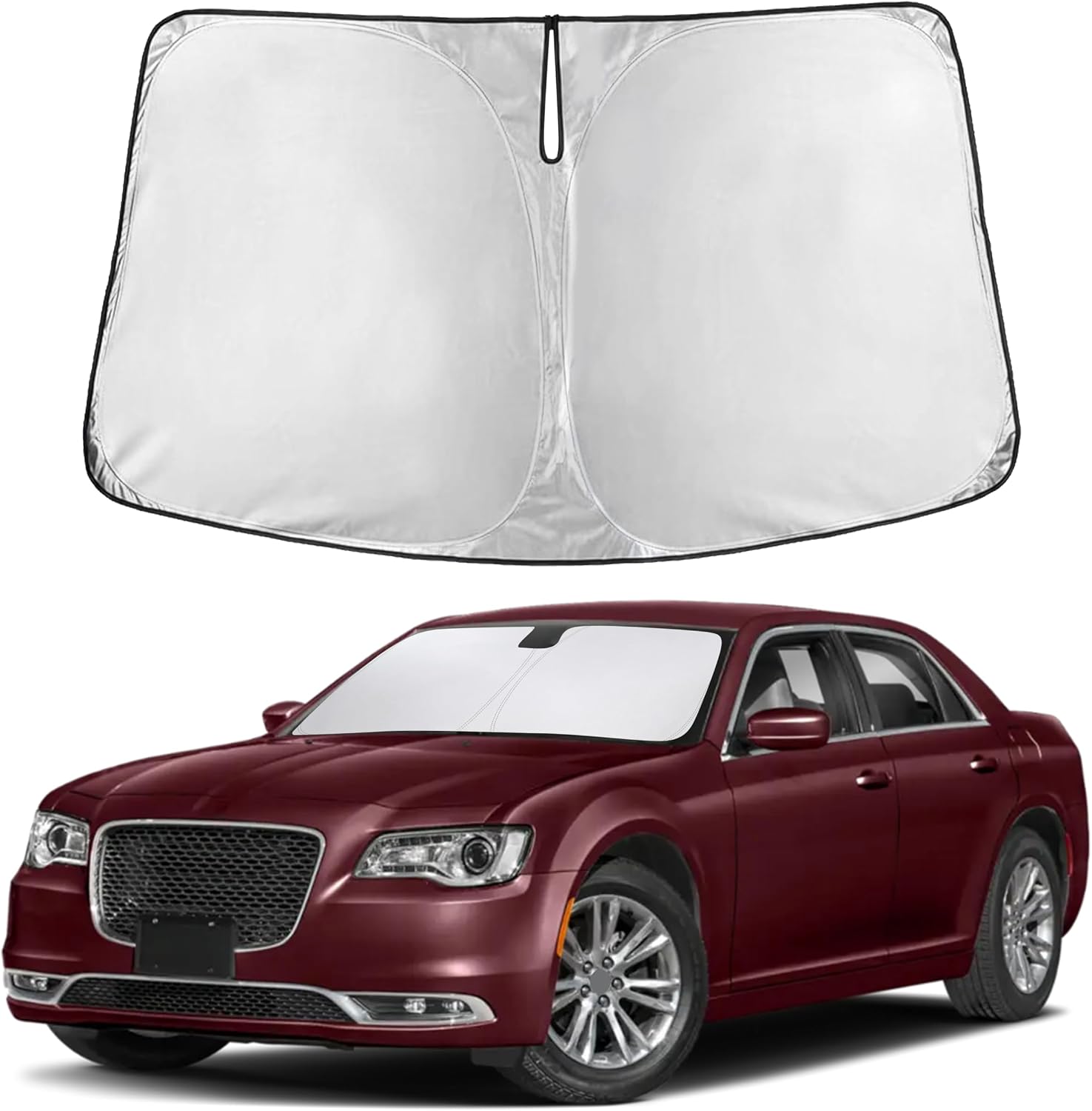 Premuim Car Windshield Sunshade | Blocks 99% Heat & Keeps Interior Cool | Universal Fits Cars, SUVs, Trucks