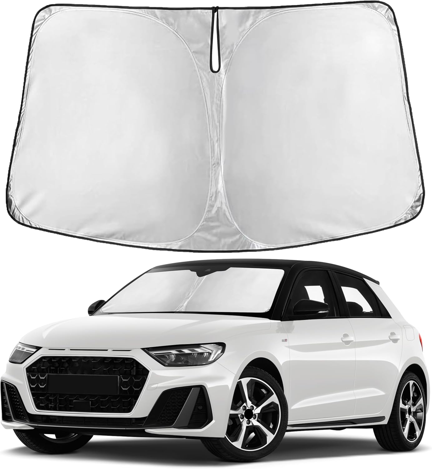 Premuim Car Windshield Sunshade | Blocks 99% Heat & Keeps Interior Cool | Universal Fits Cars, SUVs, Trucks