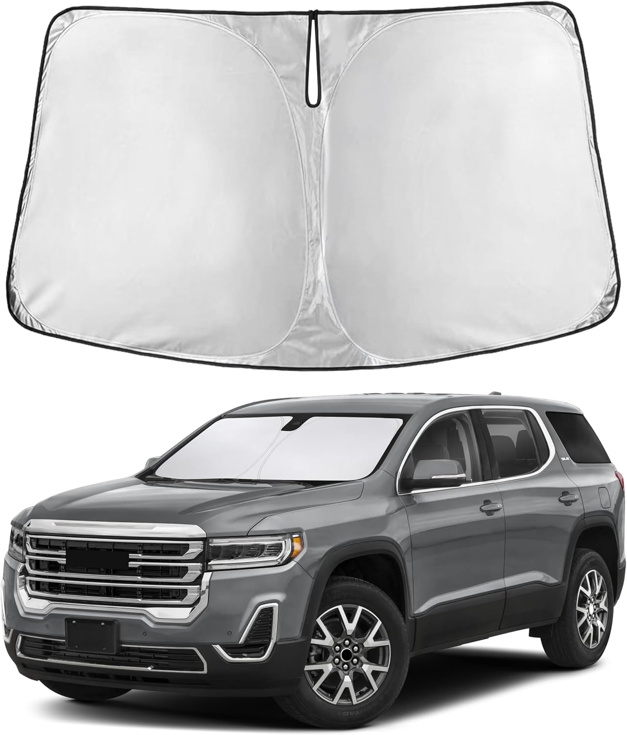 Premuim Car Windshield Sunshade | Blocks 99% Heat & Keeps Interior Cool | Universal Fits Cars, SUVs, Trucks