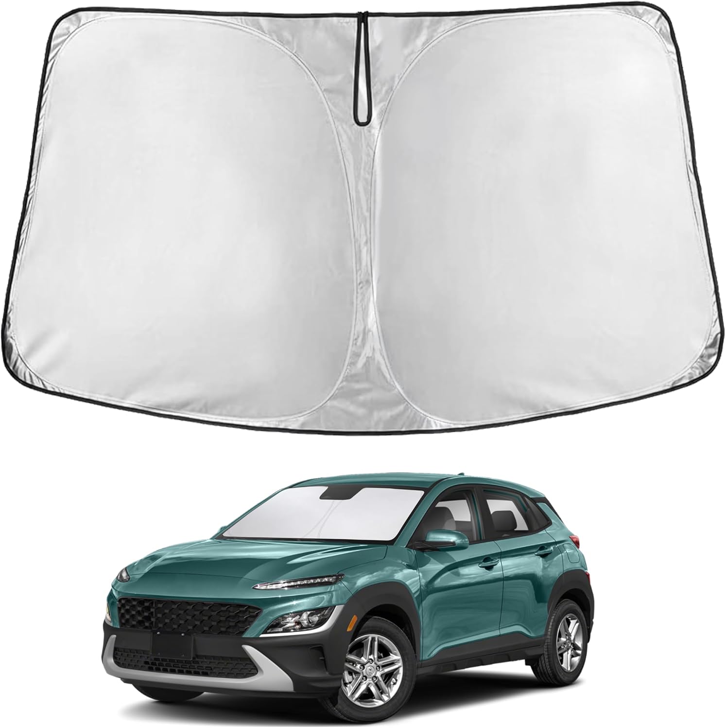 Premuim Car Windshield Sunshade | Blocks 99% Heat & Keeps Interior Cool | Universal Fits Cars, SUVs, Trucks