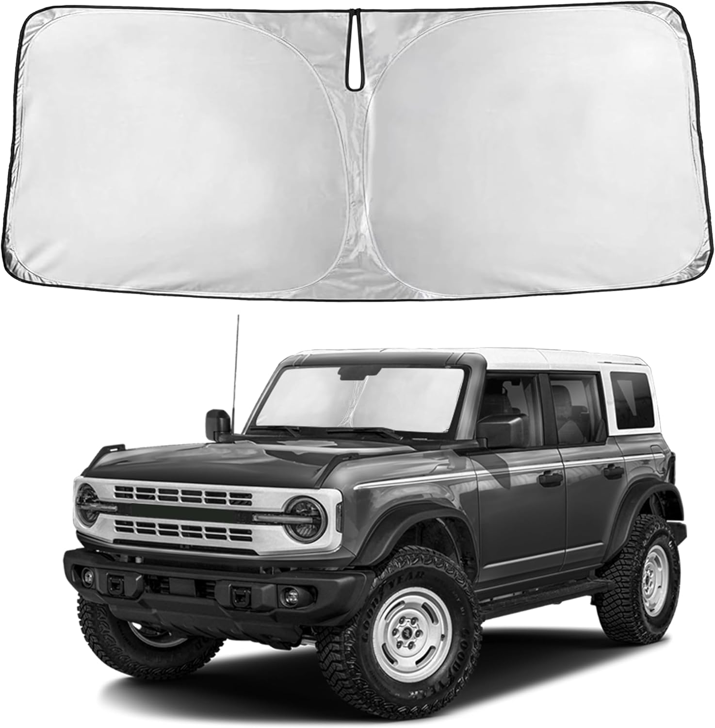 Premuim Car Windshield Sunshade | Blocks 99% Heat & Keeps Interior Cool | Universal Fits Cars, SUVs, Trucks