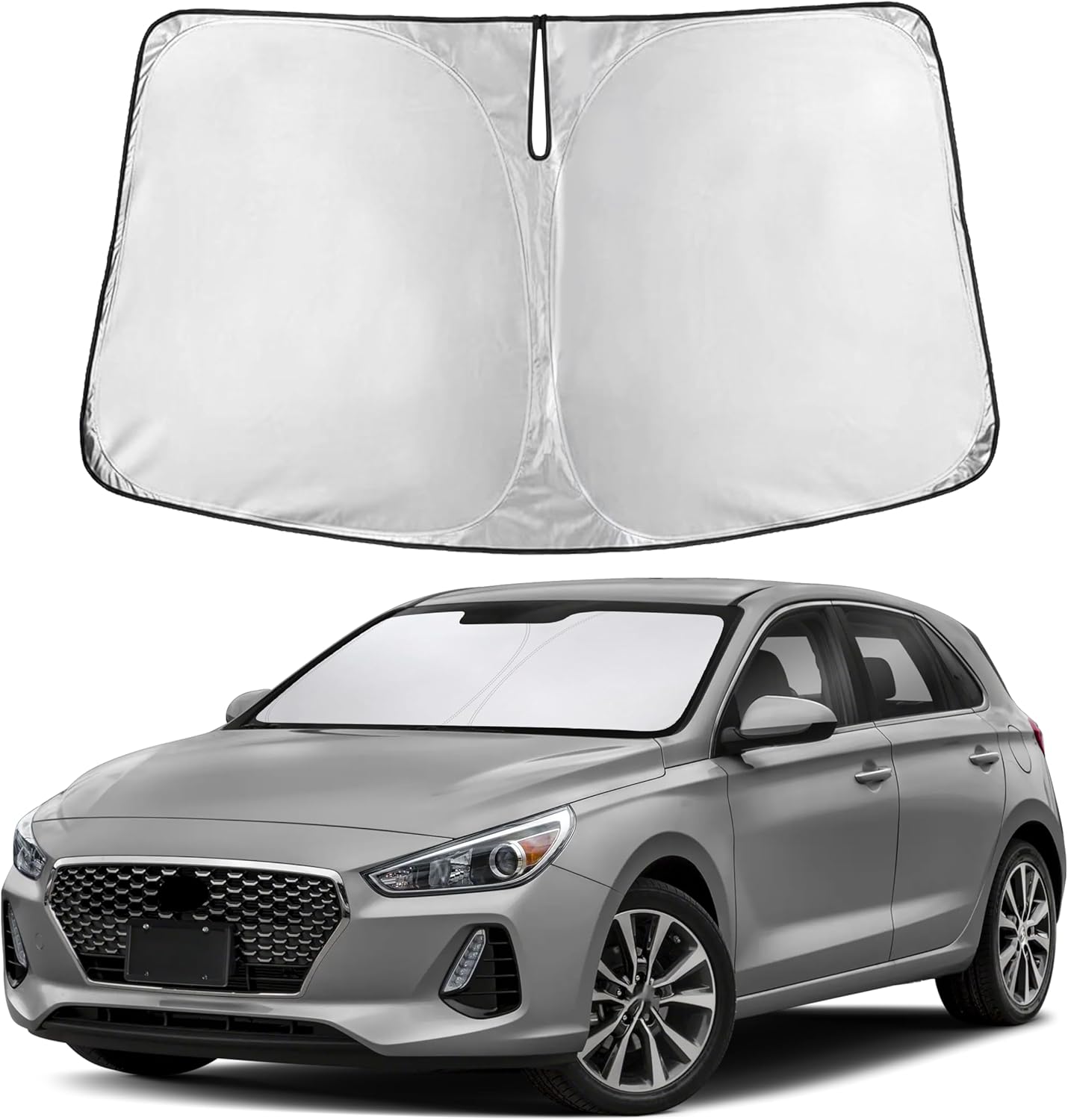 Premuim Car Windshield Sunshade | Blocks 99% Heat & Keeps Interior Cool | Universal Fits Cars, SUVs, Trucks