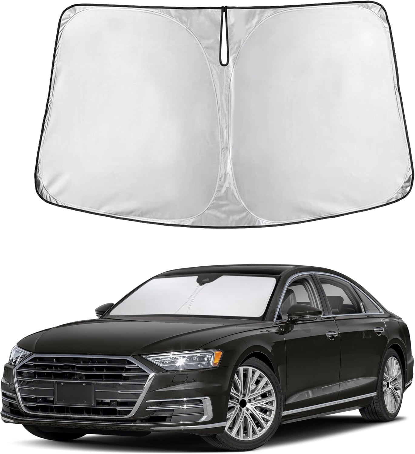 Premuim Car Windshield Sunshade | Blocks 99% Heat & Keeps Interior Cool | Universal Fits Cars, SUVs, Trucks