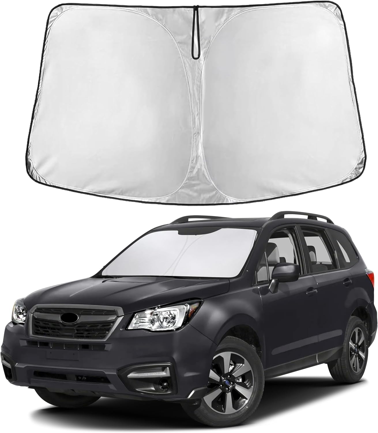 Premuim Car Windshield Sunshade | Blocks 99% Heat & Keeps Interior Cool | Universal Fits Cars, SUVs, Trucks