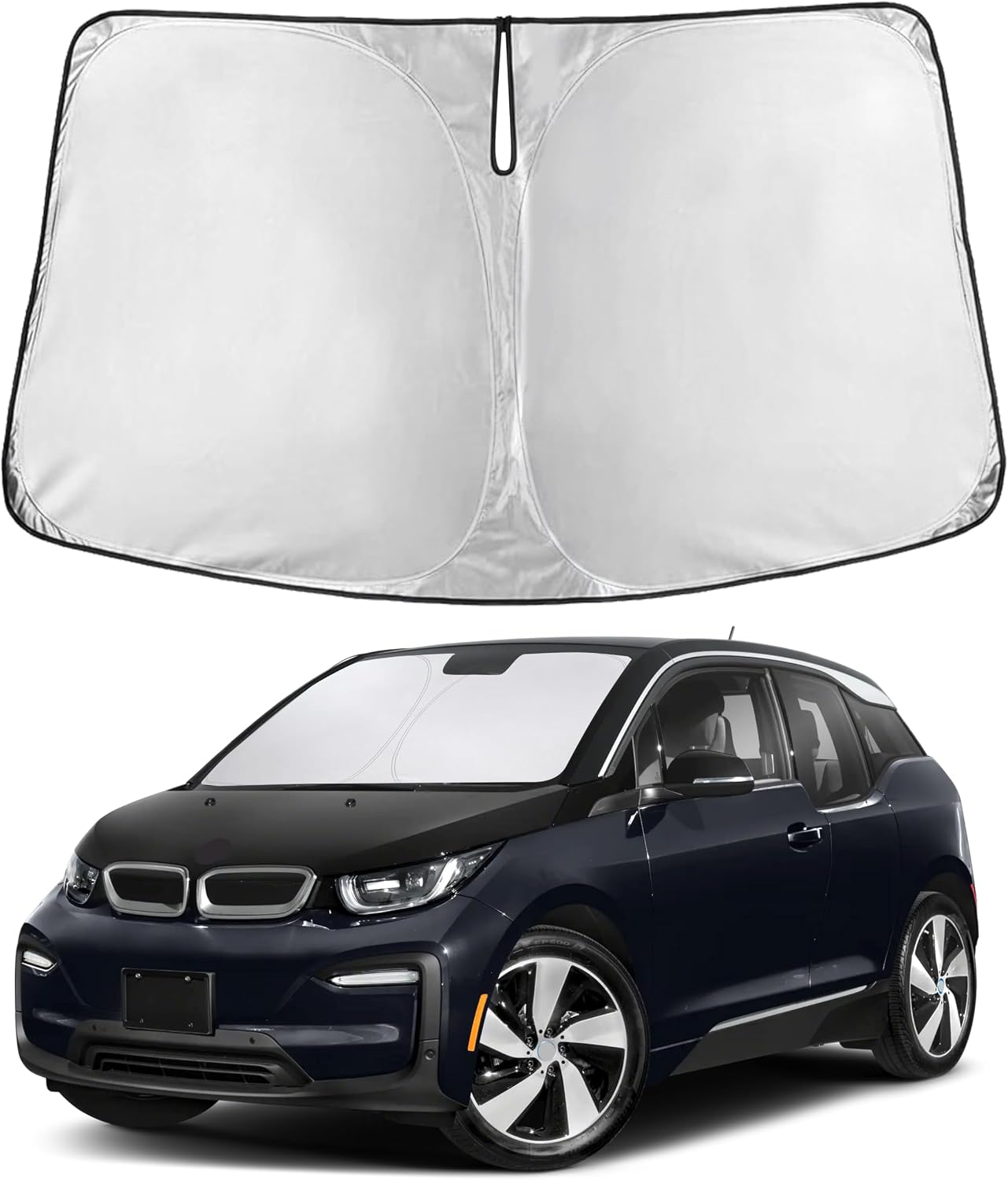 Premuim Car Windshield Sunshade | Blocks 99% Heat & Keeps Interior Cool | Universal Fits Cars, SUVs, Trucks