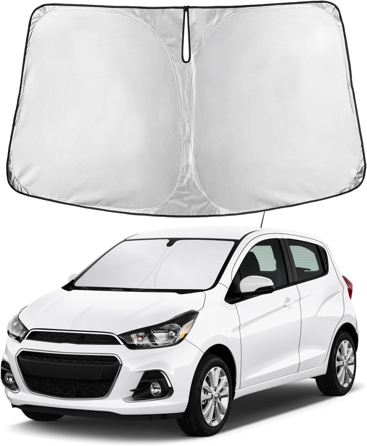 Premuim Car Windshield Sunshade | Blocks 99% Heat & Keeps Interior Cool | Universal Fits Cars, SUVs, Trucks