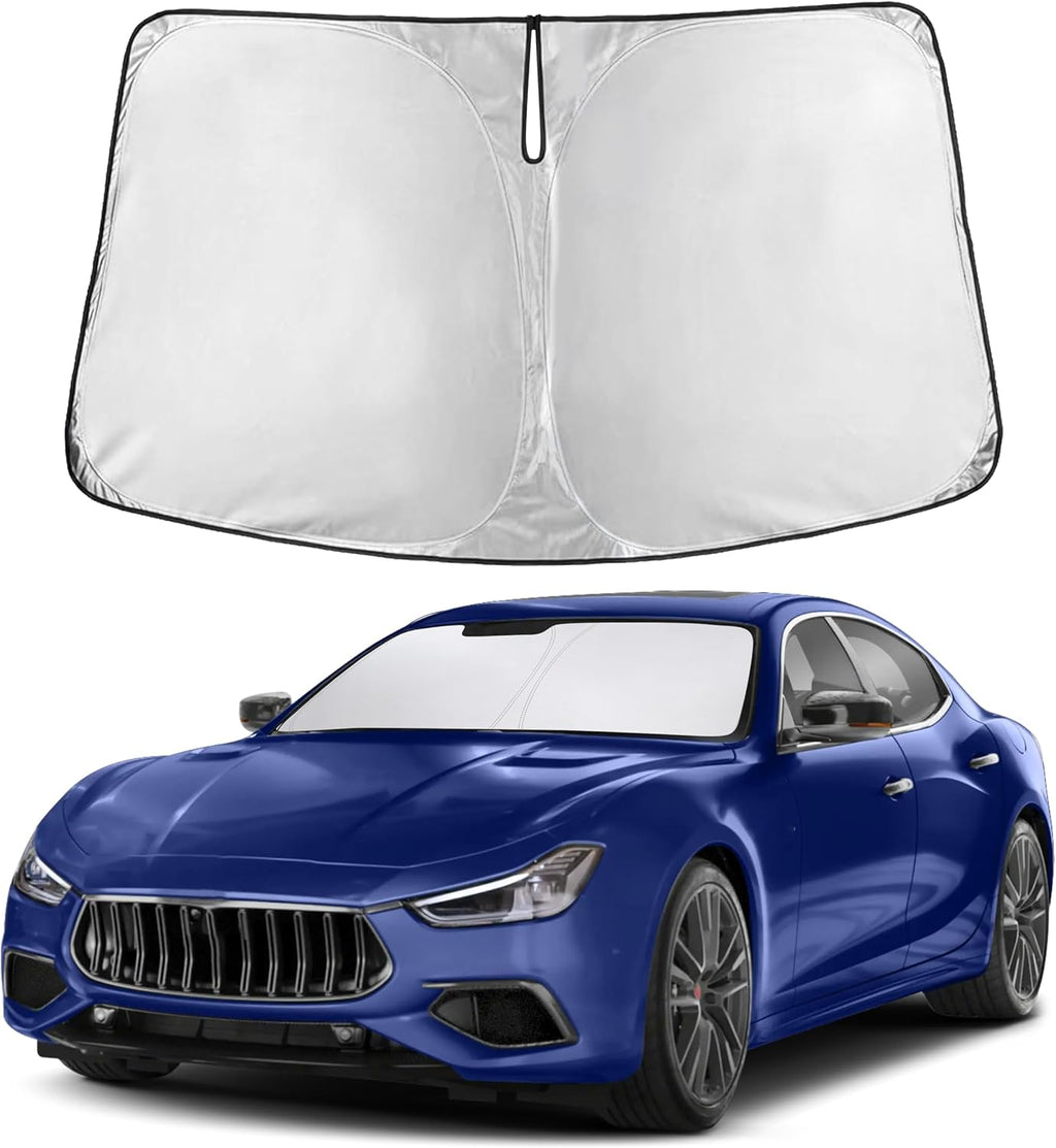 Premuim Car Windshield Sunshade | Blocks 99% Heat & Keeps Interior Cool | Universal Fits Cars, SUVs, Trucks