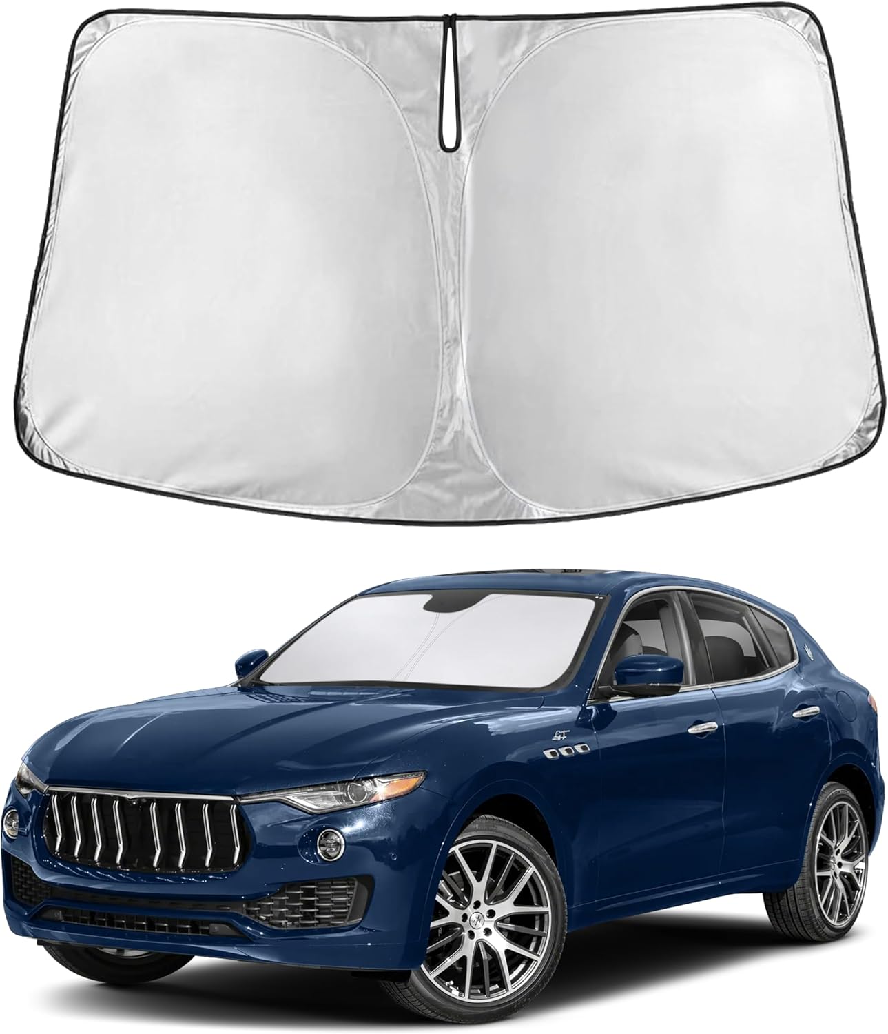 Premuim Car Windshield Sunshade | Blocks 99% Heat & Keeps Interior Cool | Universal Fits Cars, SUVs, Trucks