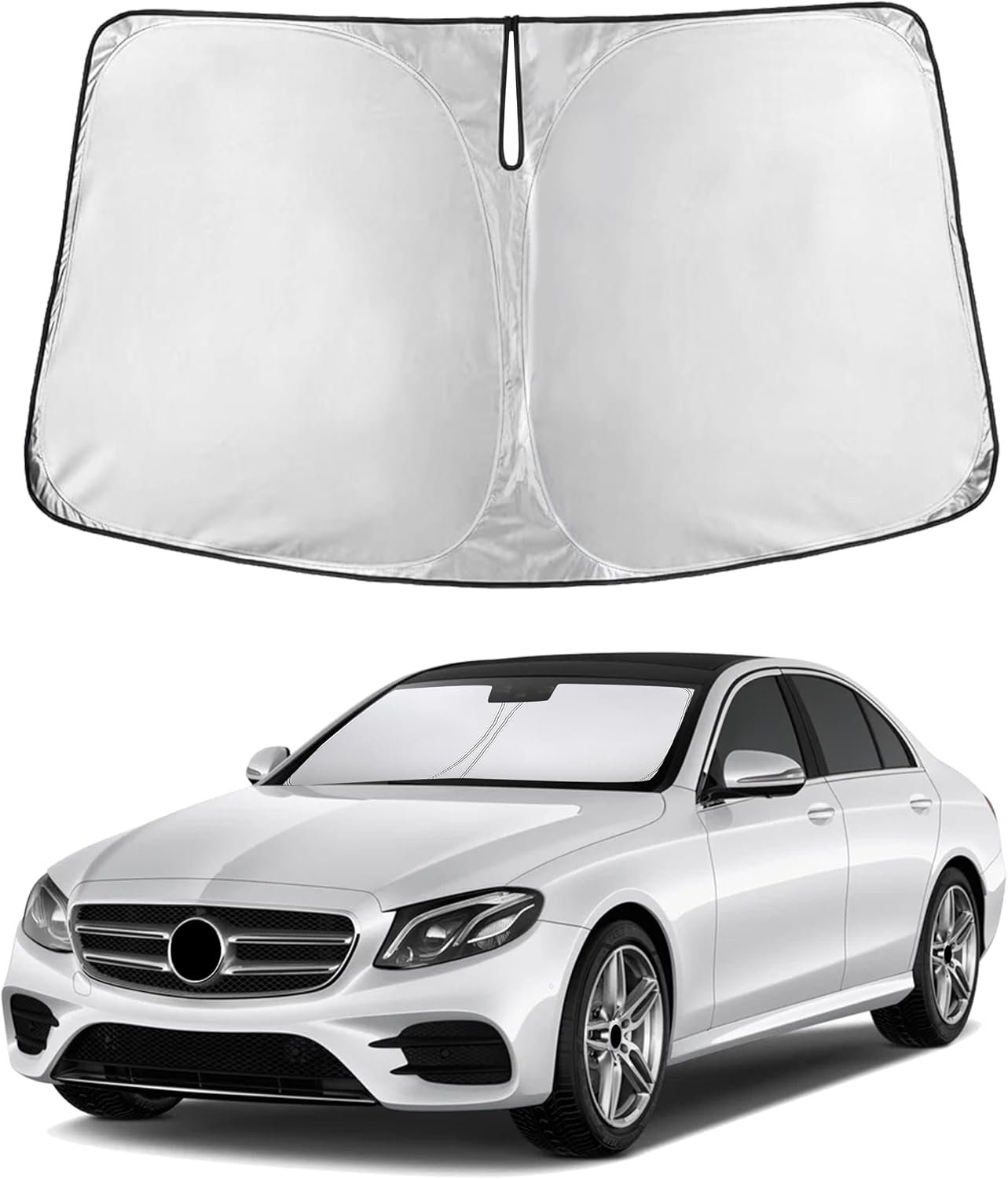 Premuim Car Windshield Sunshade | Blocks 99% Heat & Keeps Interior Cool | Universal Fits Cars, SUVs, Trucks