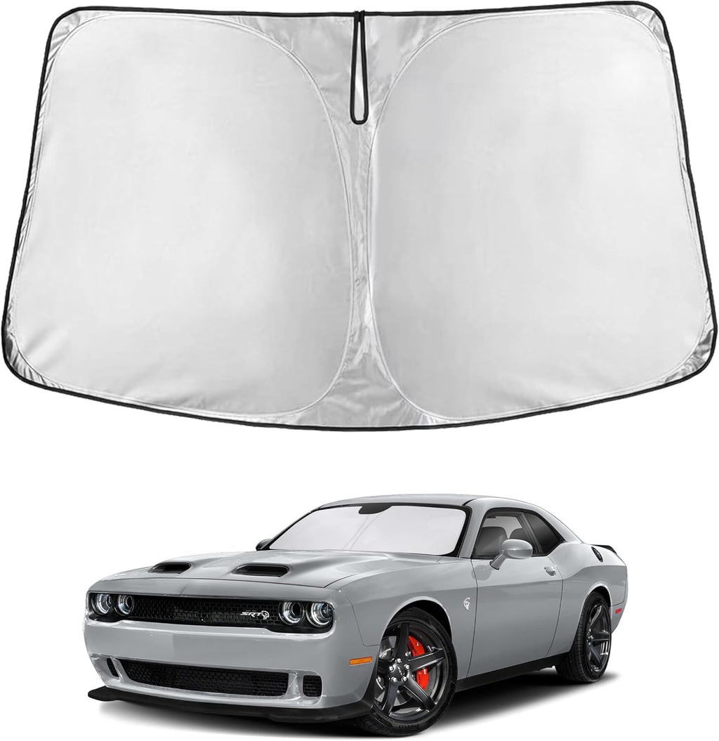 Premuim Car Windshield Sunshade | Blocks 99% Heat & Keeps Interior Cool | Universal Fits Cars, SUVs, Trucks