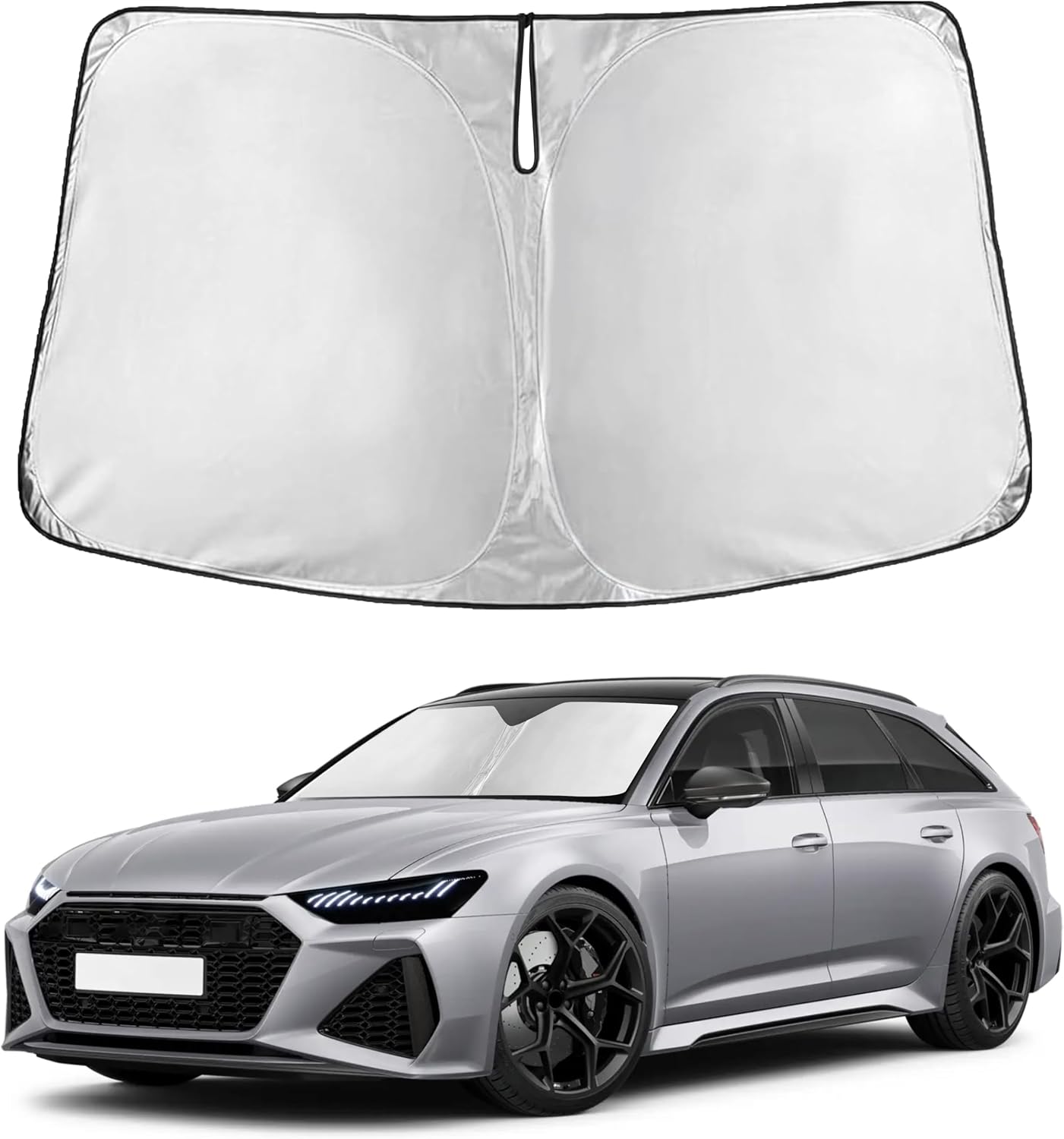 Premuim Car Windshield Sunshade | Blocks 99% Heat & Keeps Interior Cool | Universal Fits Cars, SUVs, Trucks