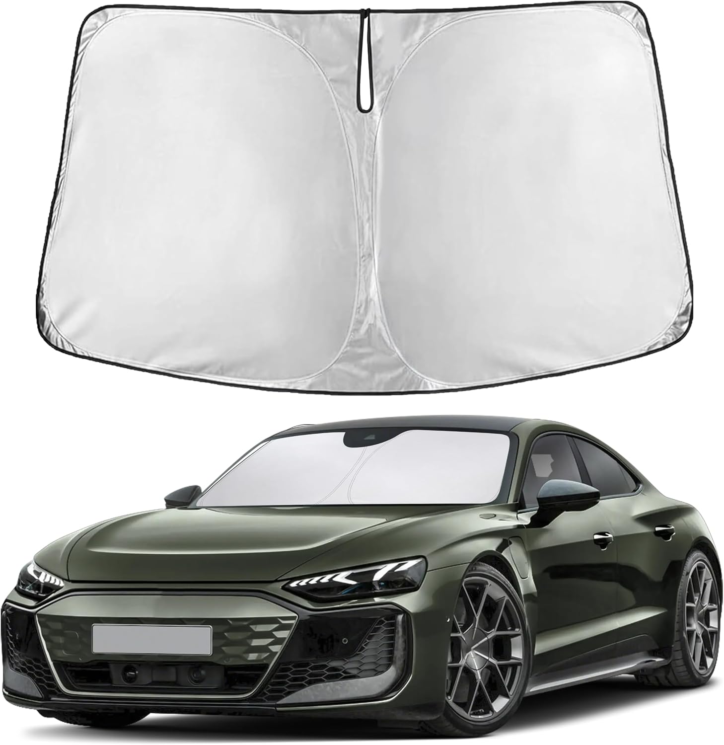 Premuim Car Windshield Sunshade | Blocks 99% Heat & Keeps Interior Cool | Universal Fits Cars, SUVs, Trucks