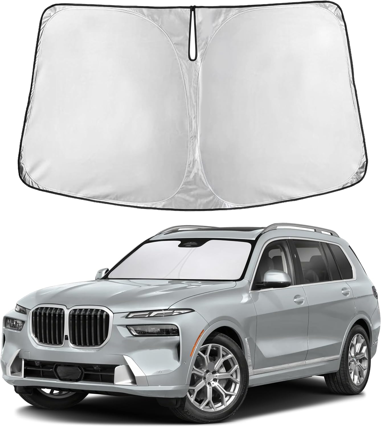 Premuim Car Windshield Sunshade | Blocks 99% Heat & Keeps Interior Cool | Universal Fits Cars, SUVs, Trucks