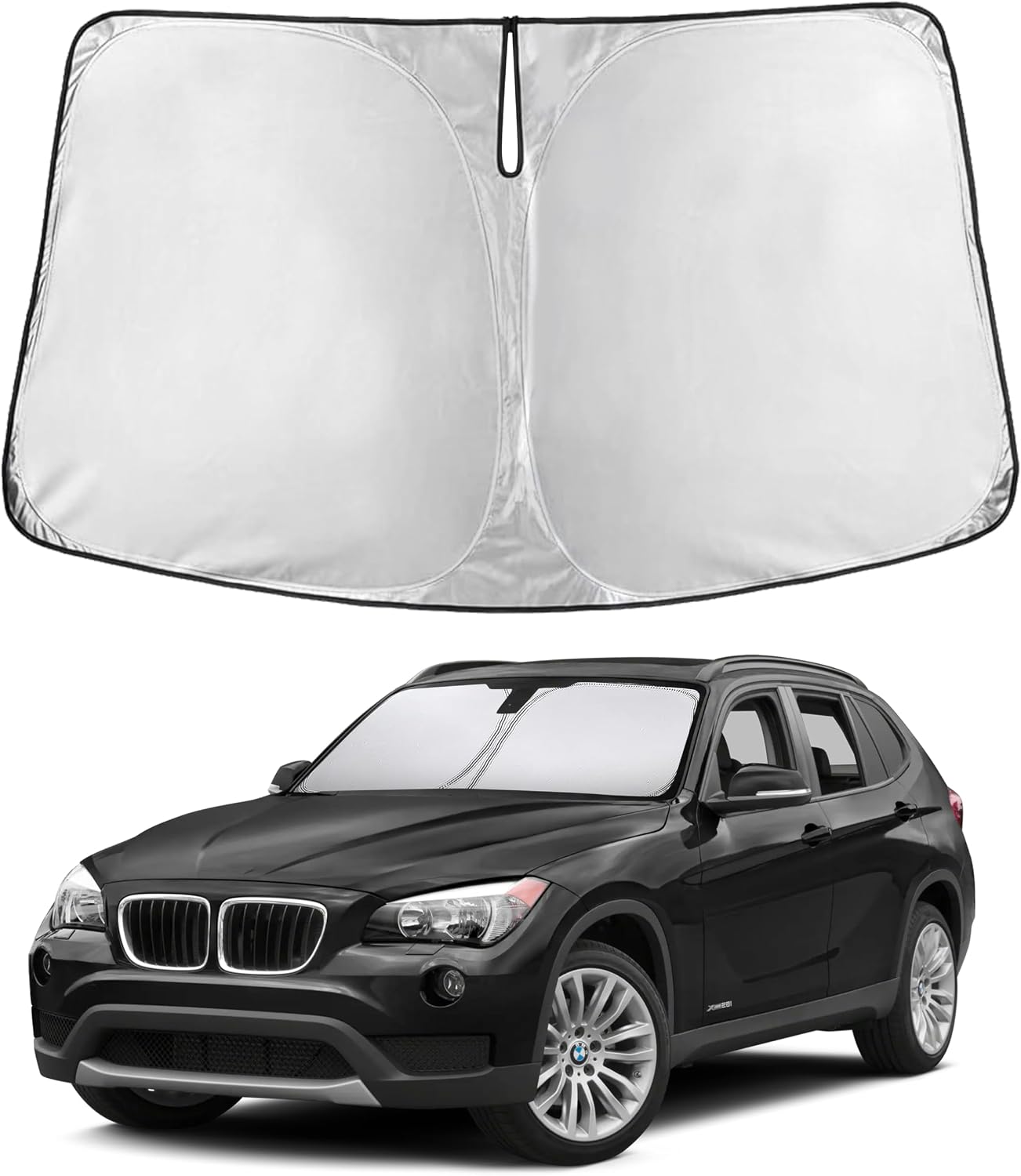 Premuim Car Windshield Sunshade | Blocks 99% Heat & Keeps Interior Cool | Universal Fits Cars, SUVs, Trucks