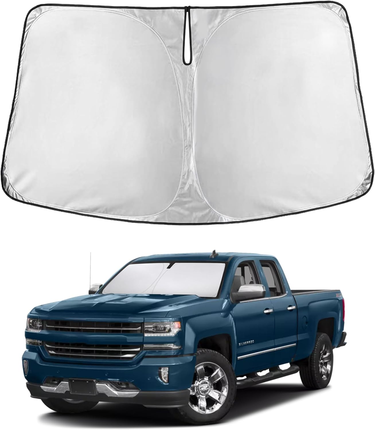 Premuim Car Windshield Sunshade | Blocks 99% Heat & Keeps Interior Cool | Universal Fits Cars, SUVs, Trucks