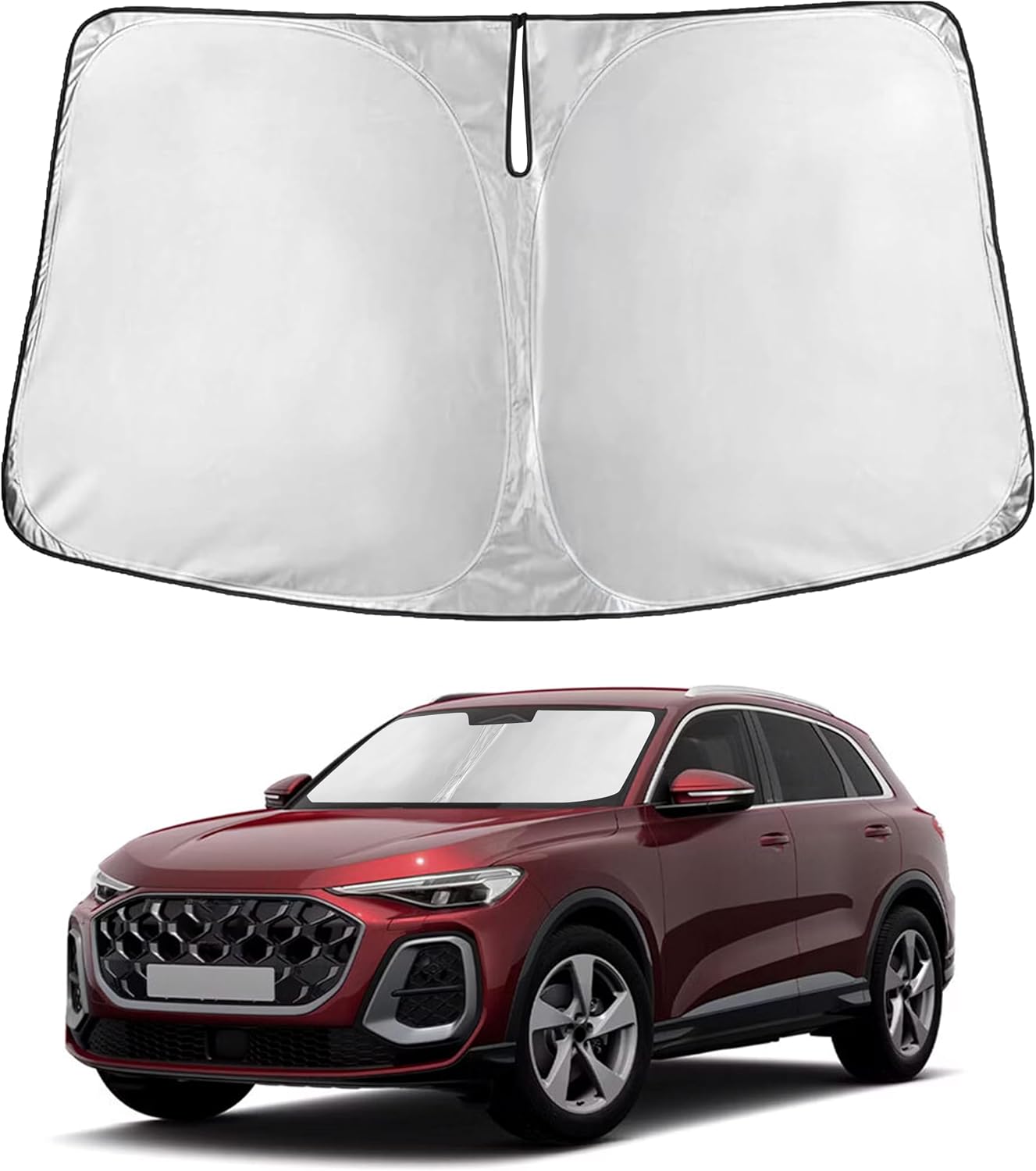 Premuim Car Windshield Sunshade | Blocks 99% Heat & Keeps Interior Cool | Universal Fits Cars, SUVs, Trucks