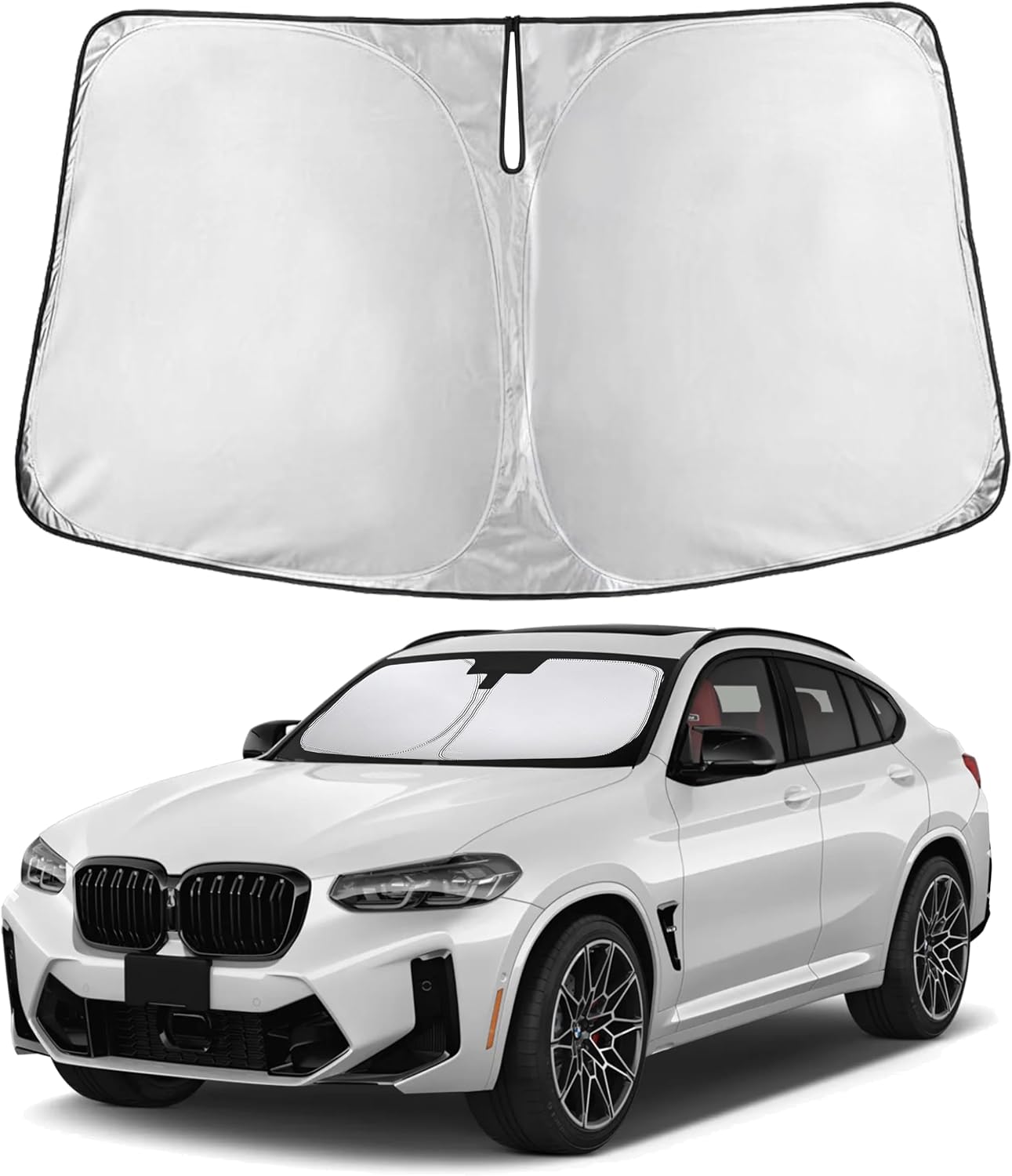 Premuim Car Windshield Sunshade | Blocks 99% Heat & Keeps Interior Cool | Universal Fits Cars, SUVs, Trucks