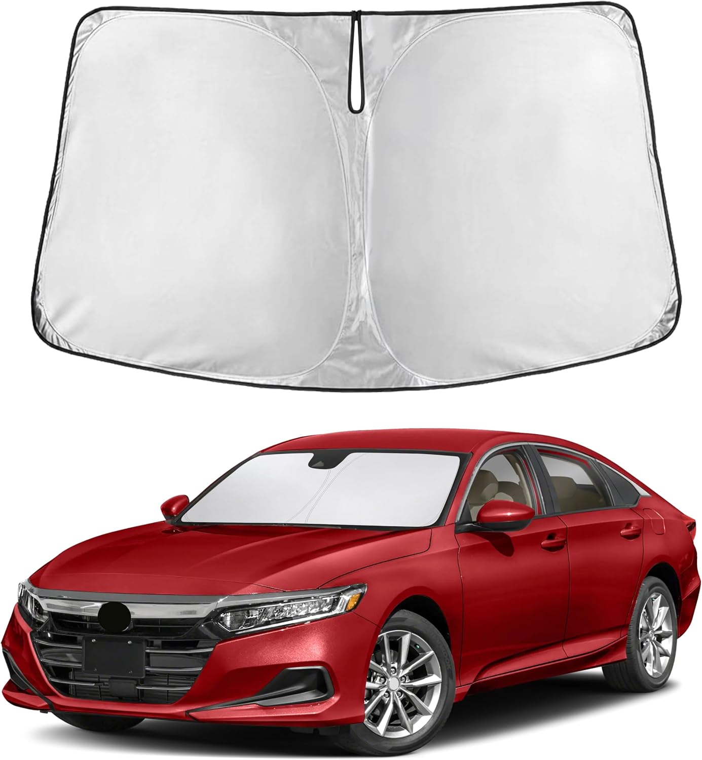 Premuim Car Windshield Sunshade | Blocks 99% Heat & Keeps Interior Cool | Universal Fits Cars, SUVs, Trucks