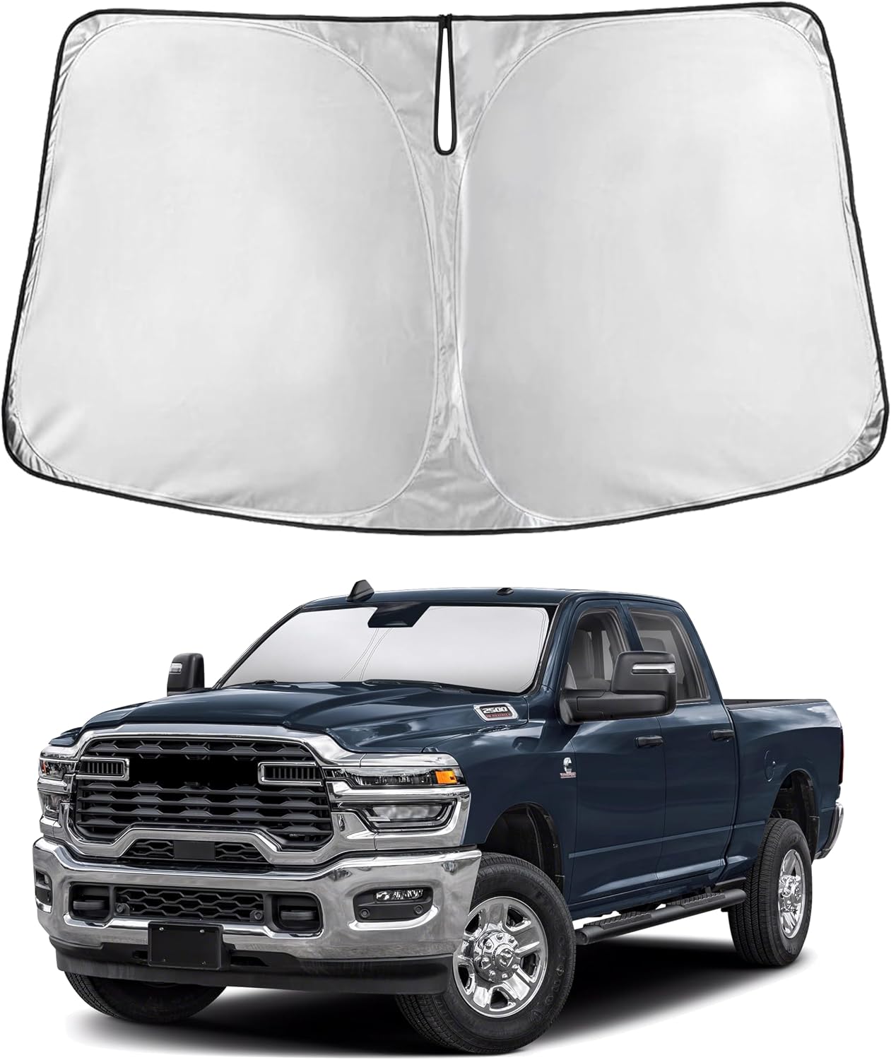 Premuim Car Windshield Sunshade | Blocks 99% Heat & Keeps Interior Cool | Universal Fits Cars, SUVs, Trucks
